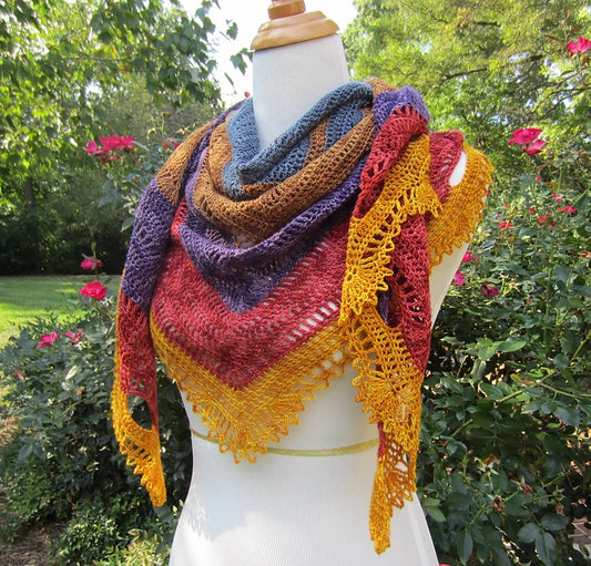 Leslie Crochet Shawl Pattern