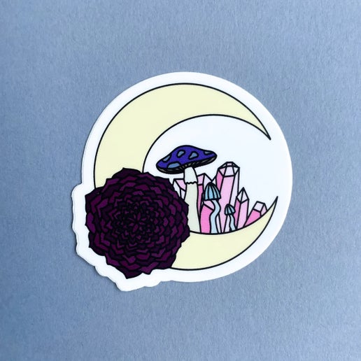 Crystal Moon Sticker