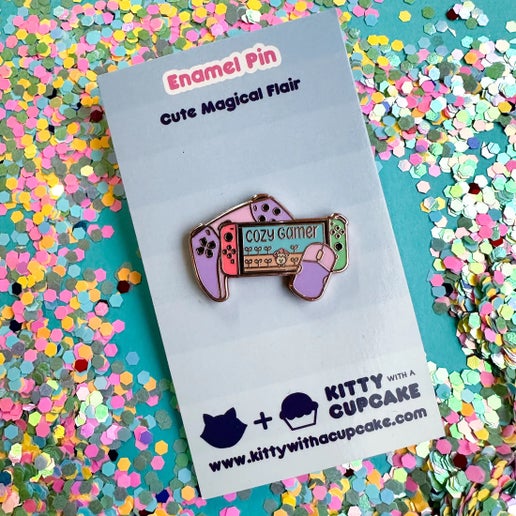 Cozy Gamer Pin