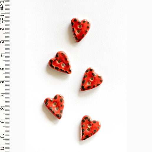 Red Heart Buttons